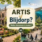 Vergelijking tussen ARTIS Amsterdam en Diergaarde Blijdorp Rotterdam met dieren zoals giraffe, leeuw, olifant, pinguïns en tijger